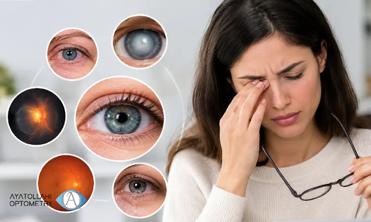 در مورد چه مشکلاتی به جز عیوب انکساری می توانند باعث کاهش بینایی شوند؟