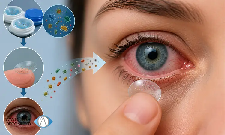 عفونت ناشی از لنز چیست و چگونه ایجاد می شود؟