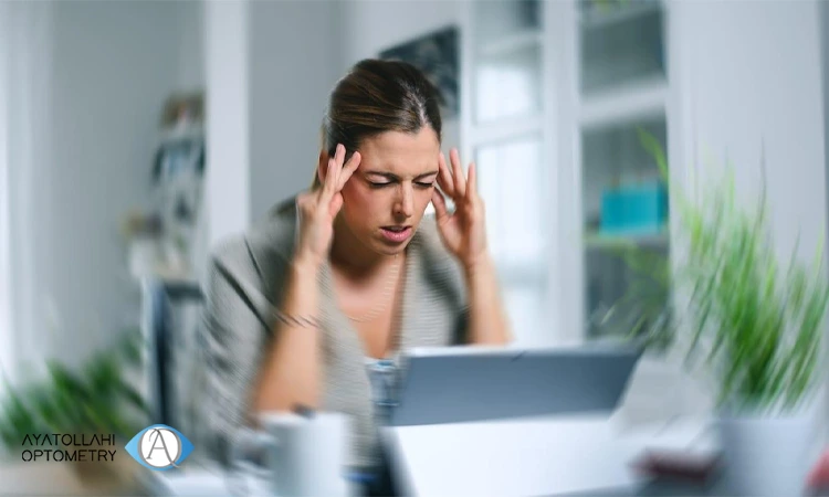 نشانه های تاری دید ناشی از استرس